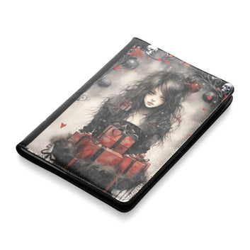 Dark Witch Christmas Gothic Leather Notebook A5