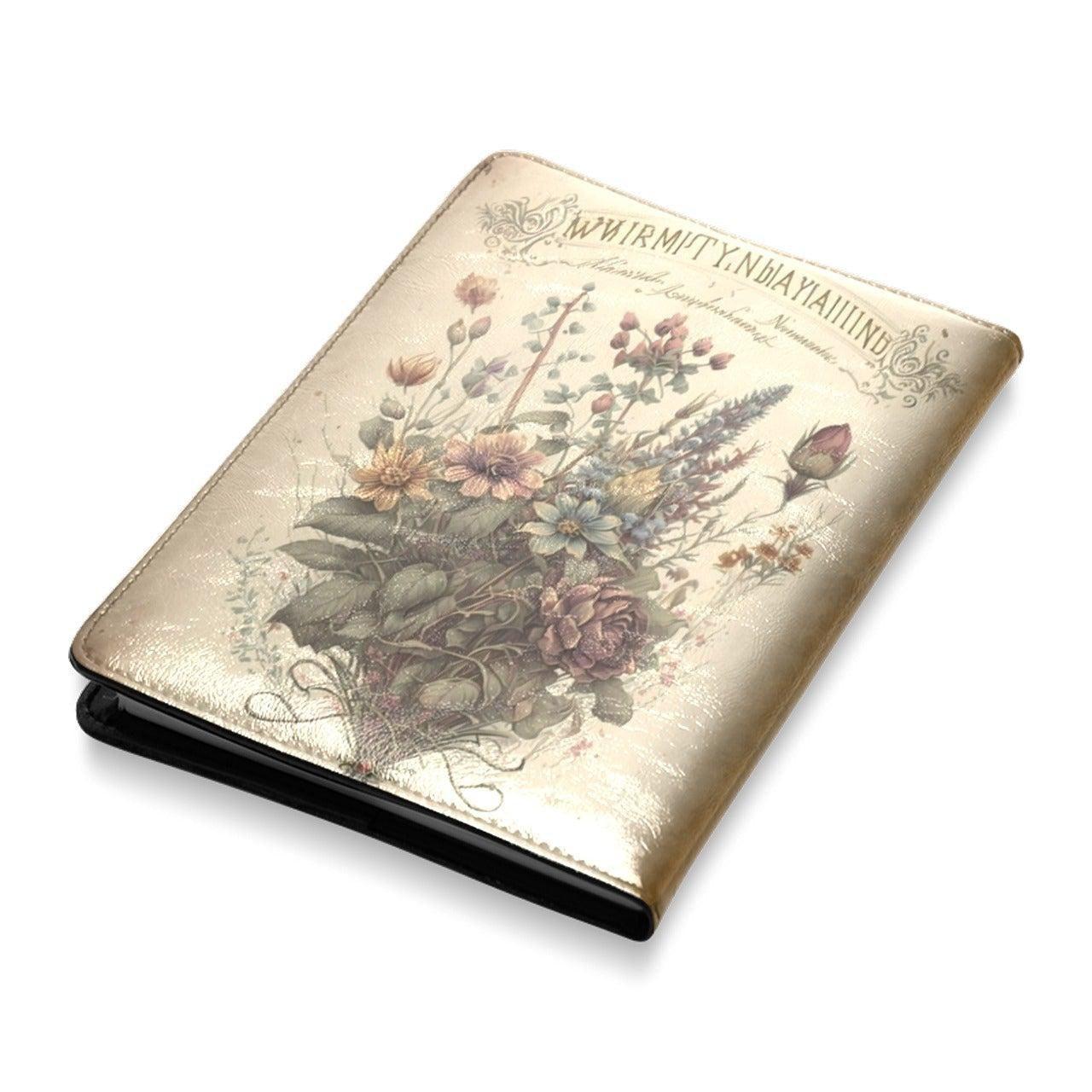 Witchy black raven Vintage Leather Notebook A5-MoonChildWorld