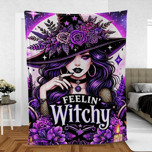 Spellbinding Witchy Blanket for Halloween & Magic Lovers-MoonChildWorld