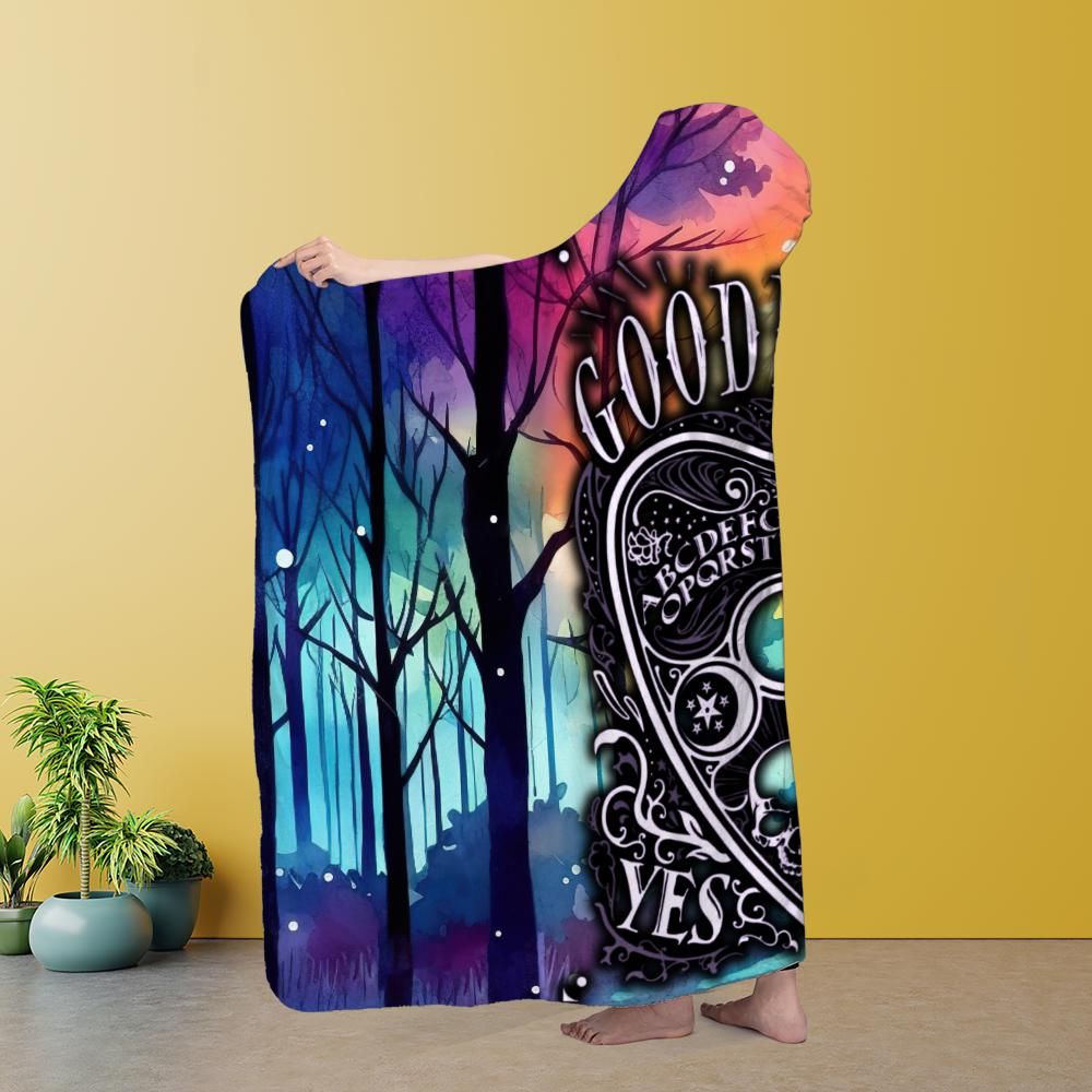 Witch Ouija board Hooded Blanket-MoonChildWorld