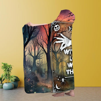 Witch Ouija board Hooded Blanket-MoonChildWorld