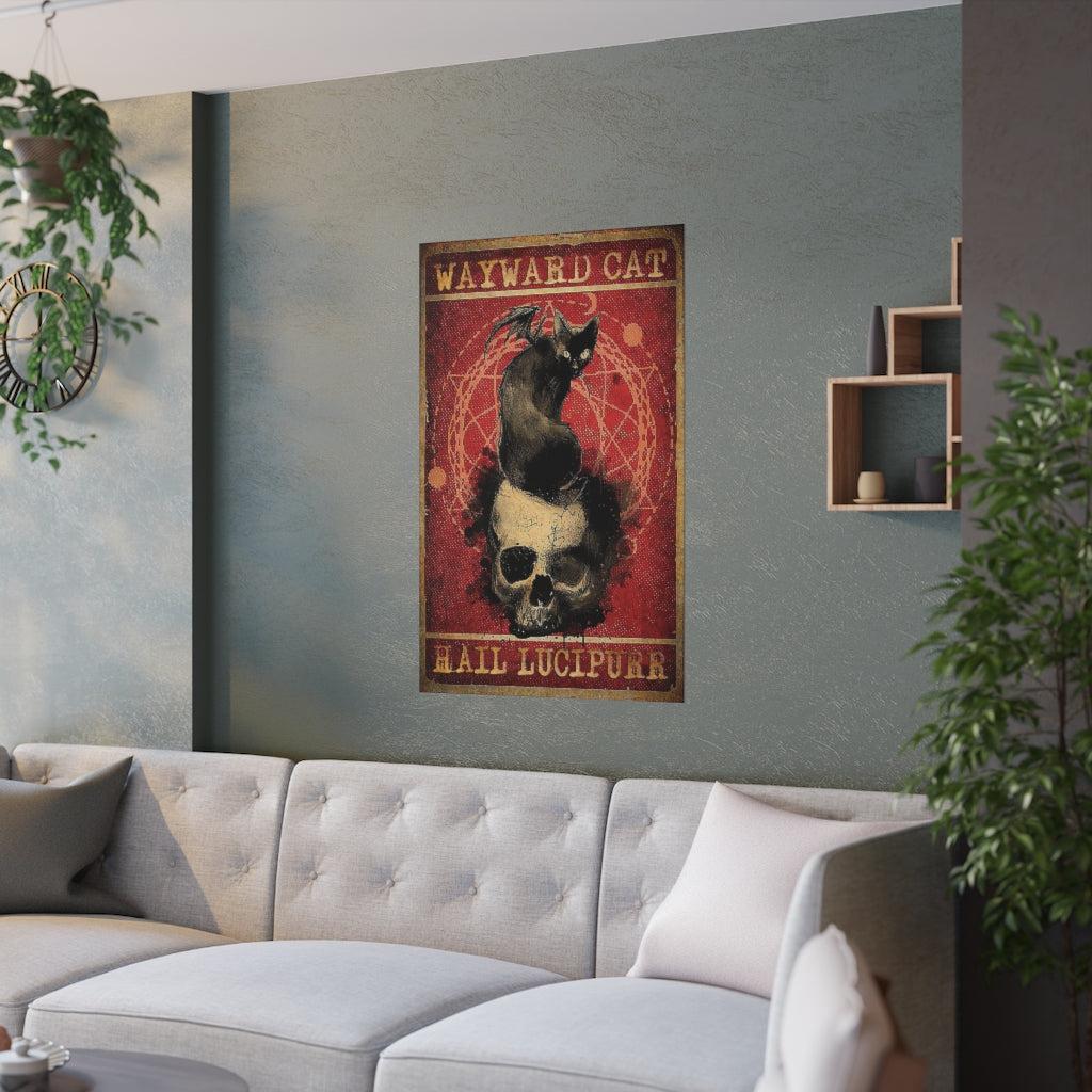 Cat lucipurr Poster Halloween Poster-MoonChildWorld