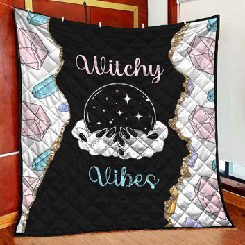 Witchy Vibes Witch Quilt Blanket