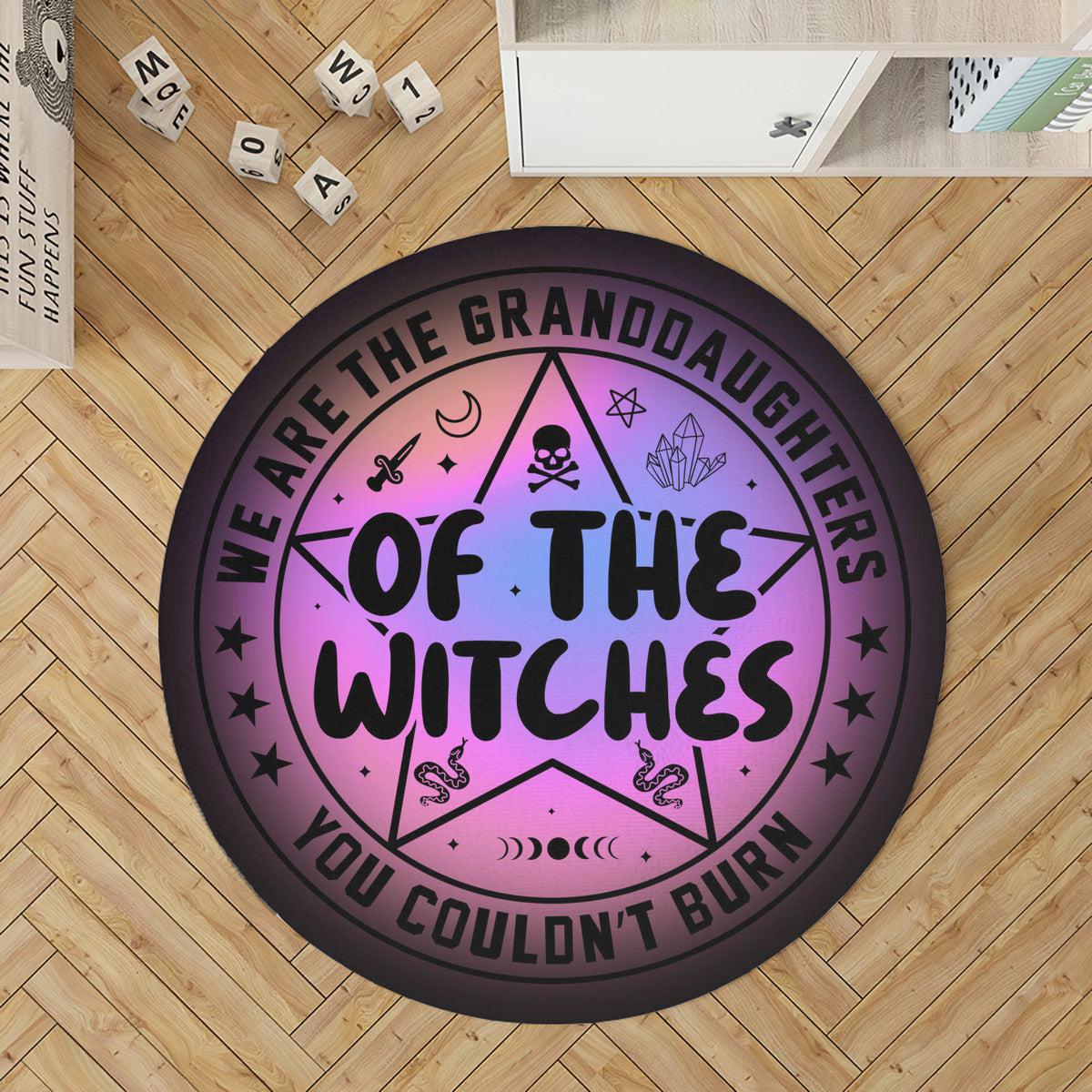 Granddaughter of The Witches Round Rug-MoonChildWorld