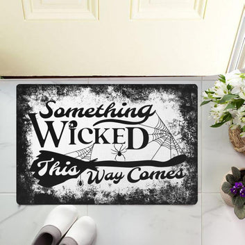 Wicked Things Gothic Halloween Doormat