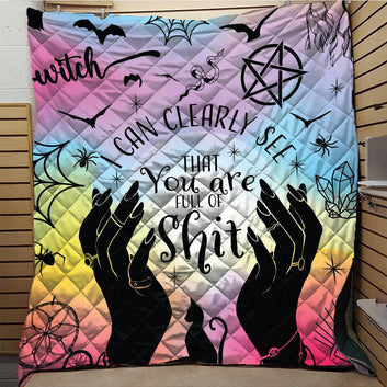 Witchy Hand Witch Quilt Blanket