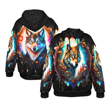 Magic Wolf Christmas Witchy Hoodie