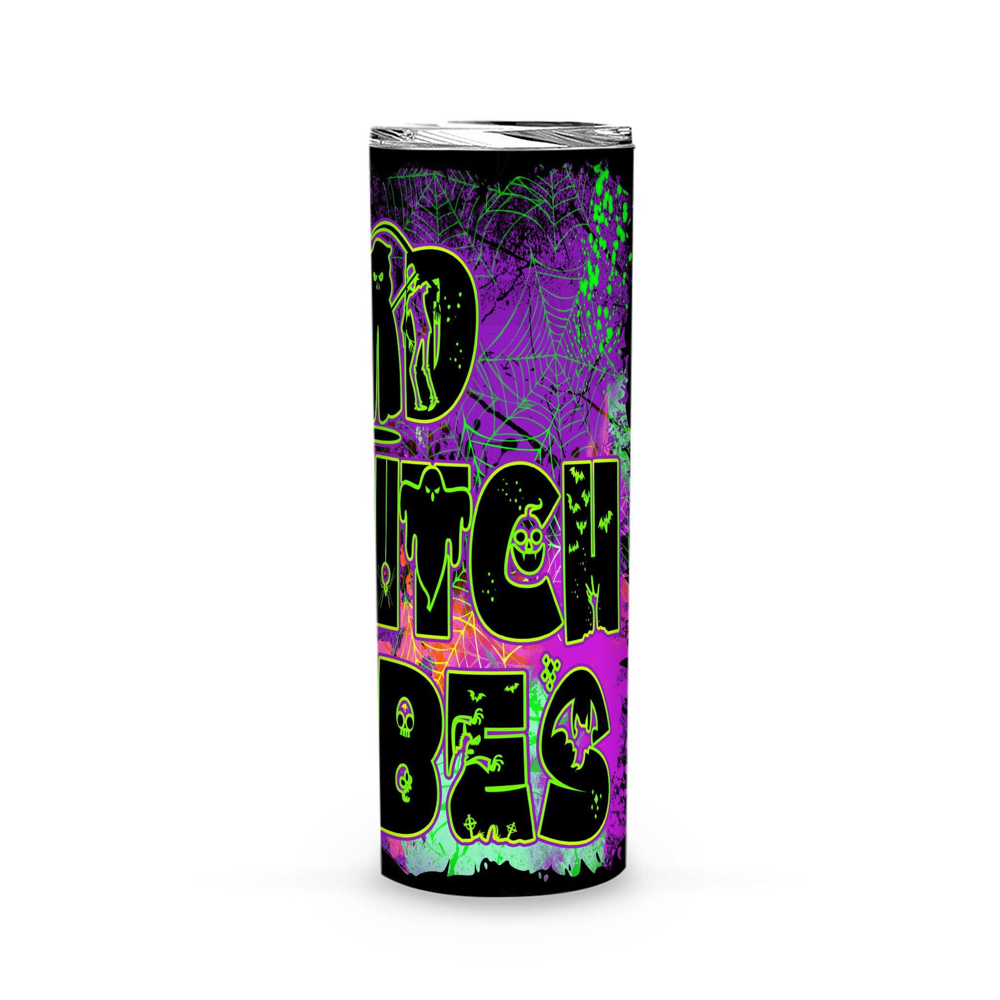 Bad witch vibes Halloween Tumbler - Witch Tumbler-MoonChildWorld