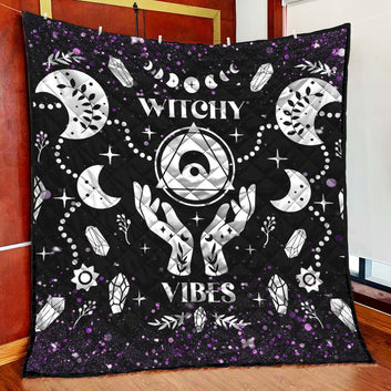 Witch Vibes Witch Quilt Blanket