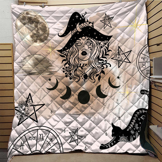 Witchy Woman Witch Quilt Blanket