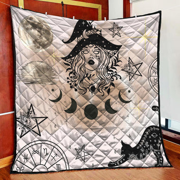 Witchy Woman Witch Quilt Blanket