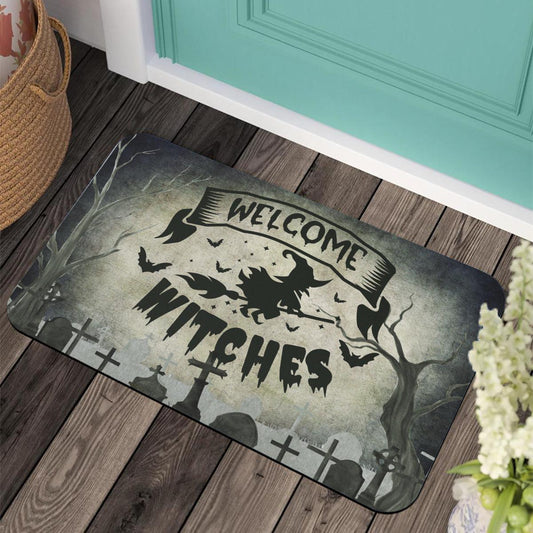 Welcome witch Halloween Doormat Gothic Door mat