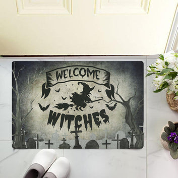 Welcome witch Halloween Doormat Gothic Door mat