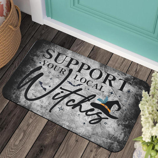 Support Local Witch Doormat Halloween Door mat