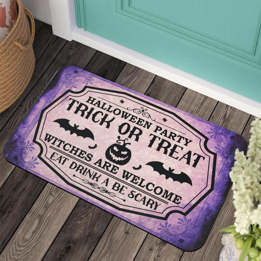 Gothic Witch Halloween Doormat