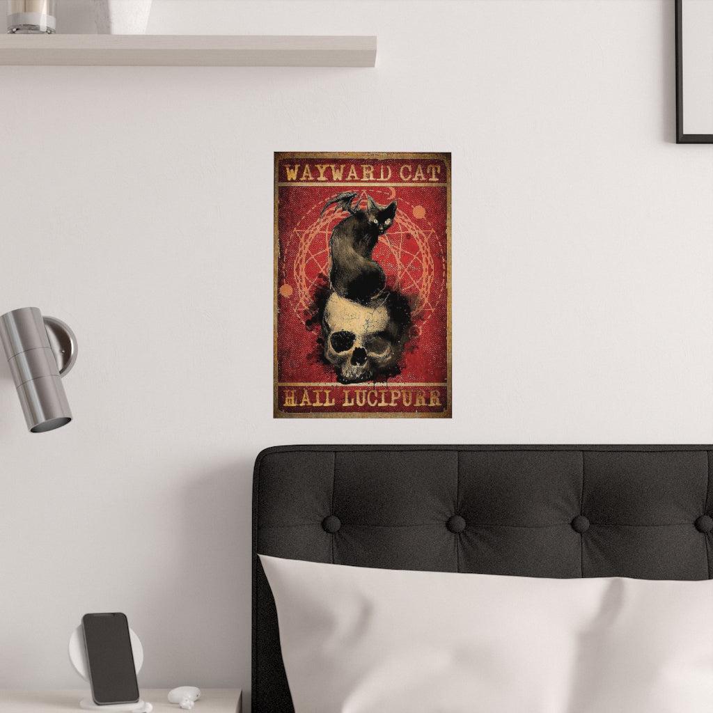Cat lucipurr Poster Halloween Poster-MoonChildWorld