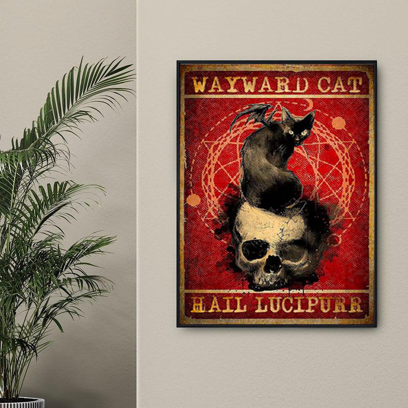 Cat lucipurr Poster Halloween Poster-MoonChildWorld