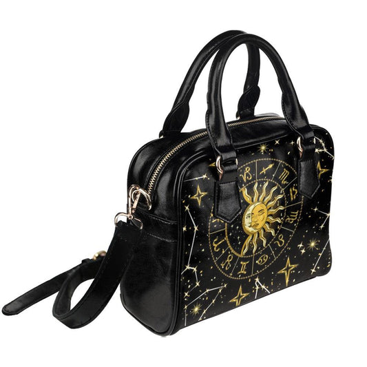 Celestial moon sun wicca Shoulder Handbag-MoonChildWorld