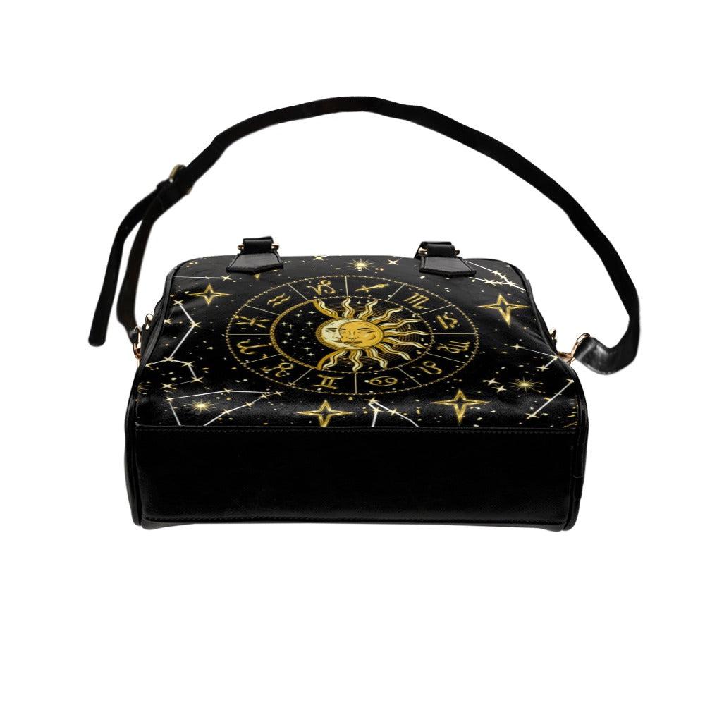 Celestial moon sun wicca Shoulder Handbag-MoonChildWorld