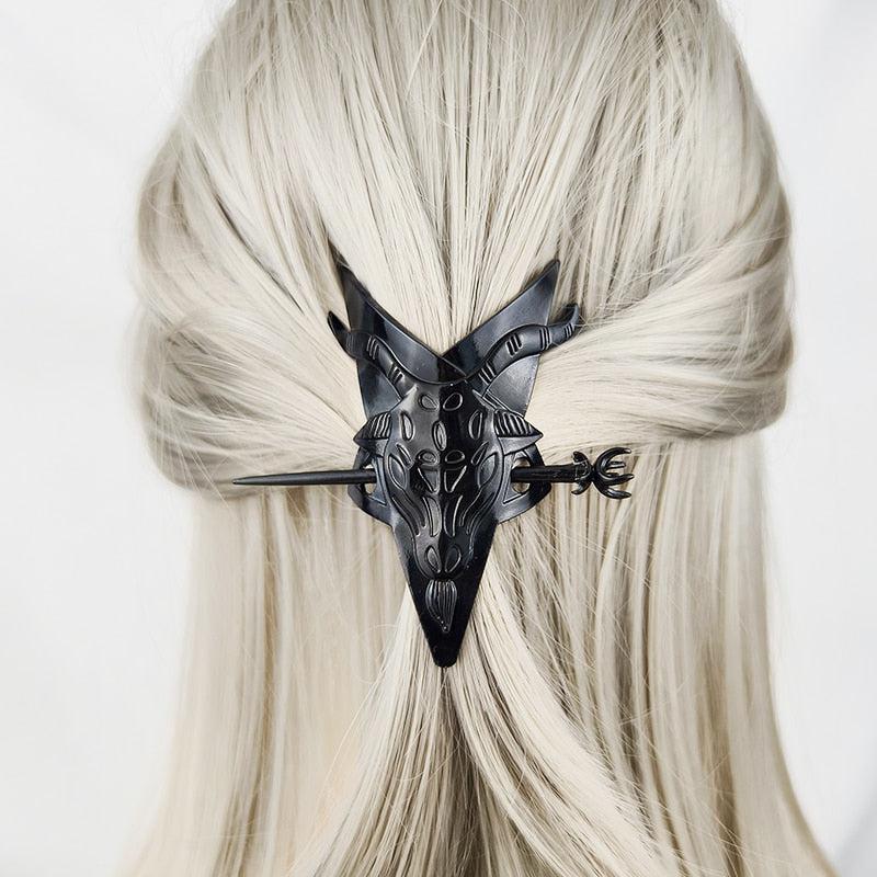 Dark Magic Witch Hairclip Gothic Hair Accessories-MoonChildWorld