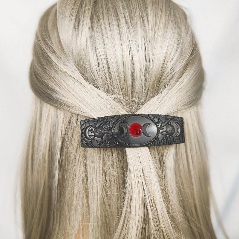Dark Magic Witch Hairclip Gothic Hair Accessories-MoonChildWorld