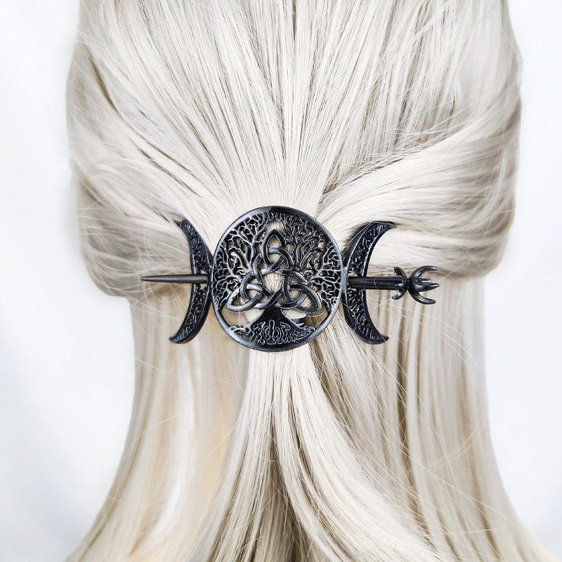 Dark Magic Witch Hairclip Gothic Hair Accessories-MoonChildWorld