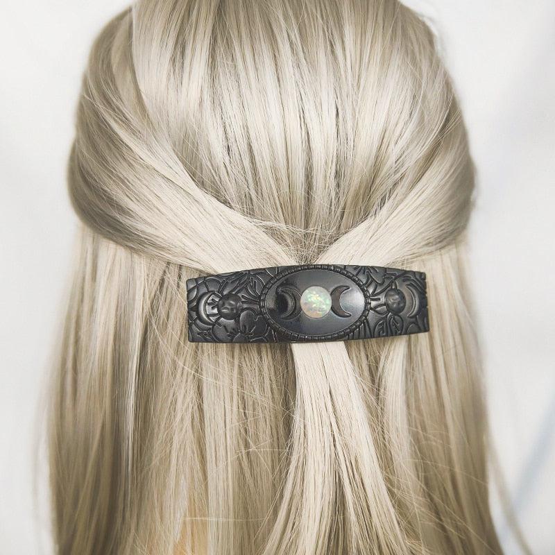 Dark Magic Witch Hairclip Gothic Hair Accessories-MoonChildWorld