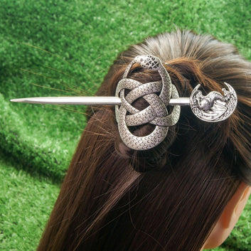 Celtic knot snake hairpin Wicca Pagan Hair Accessories