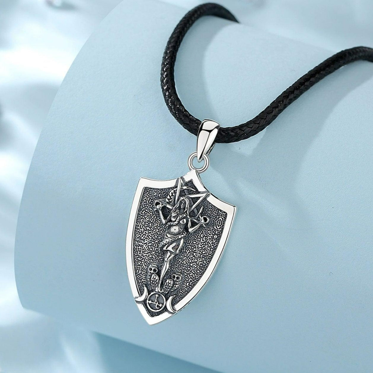 Lilith Amulet Necklace Triple Moon Goddess Necklace-MoonChildWorld