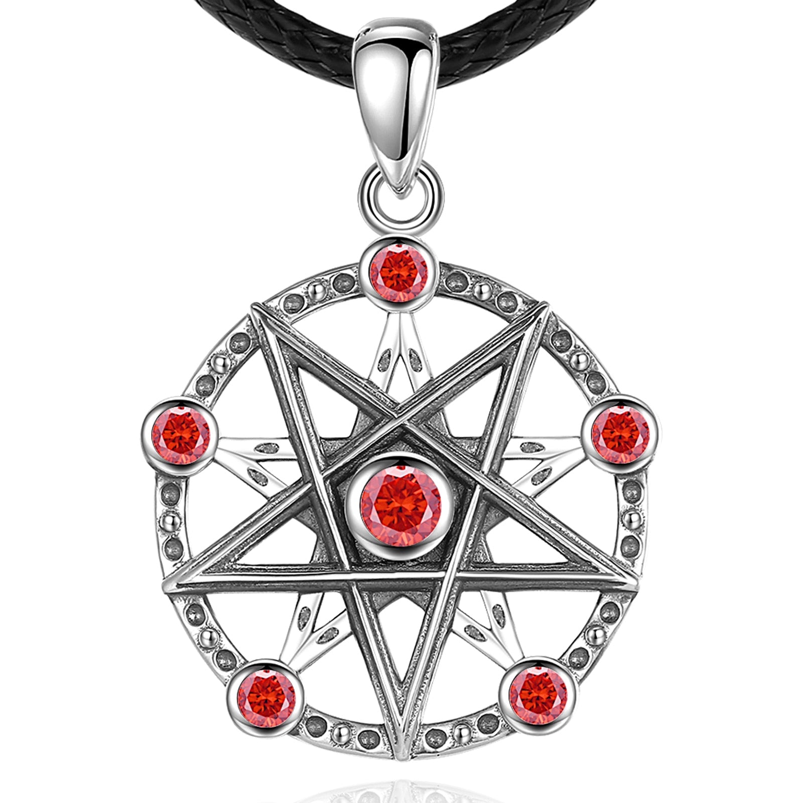 Sterling Silver Pentacle Necklace Wiccan Jewelry-MoonChildWorld