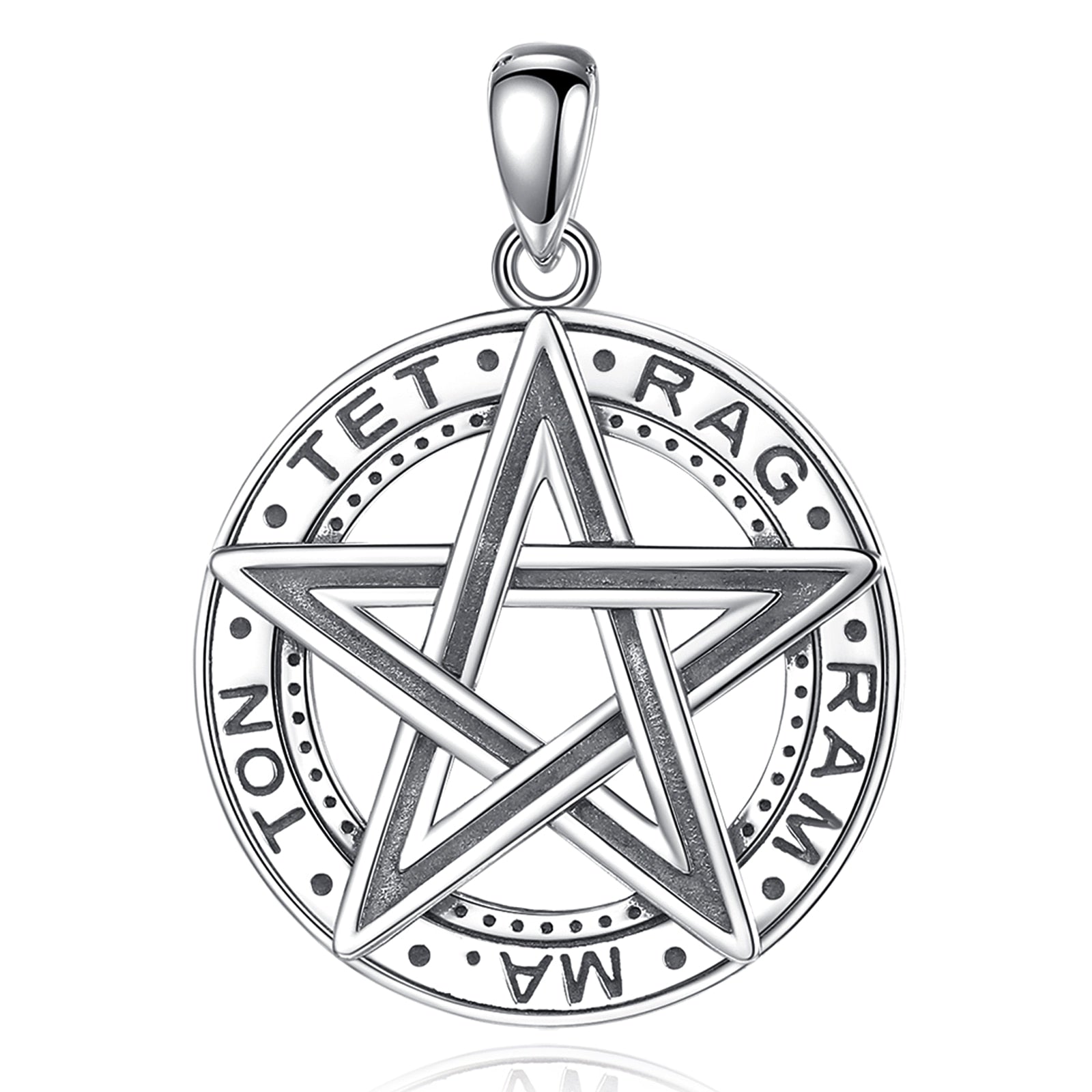 Sterling Silver Pentacle Necklace Wiccan Jewelry-MoonChildWorld