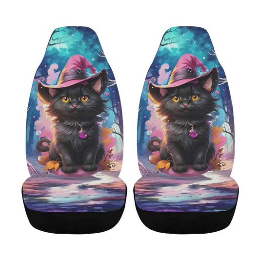 Witch Black cat Car Seat Covers-MoonChildWorld