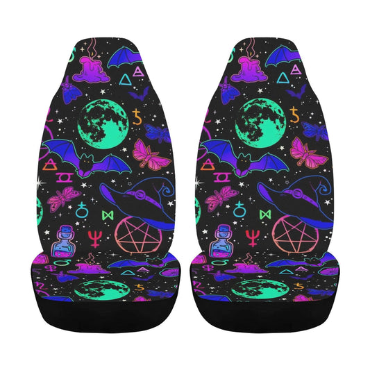 Witchcraft Gothic Halloween Car Seat Covers-MoonChildWorld