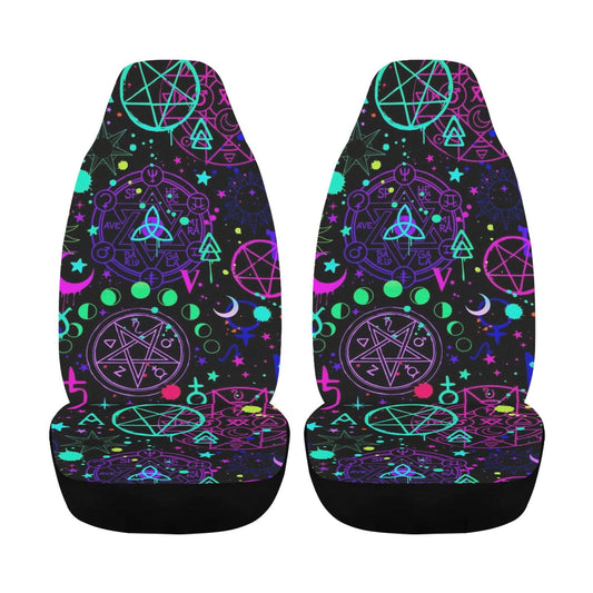 Witchcraft Pentacle Gothic Car Seat Covers-MoonChildWorld