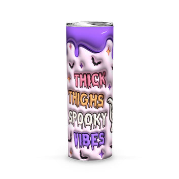 Spooky Halloween Skinny Tumbler Witchy Tumbler