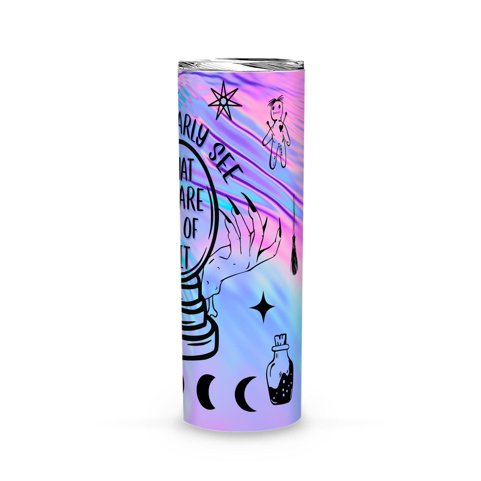 Crystal ball witch Tumbler - Witchy Tumbler-MoonChildWorld