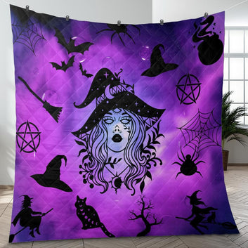 Mystic women witchy Quilt blanket