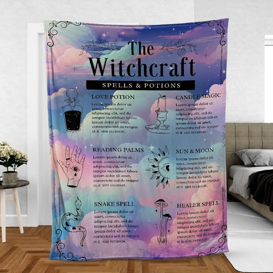 Spell and Potion Witchcraft Blanket