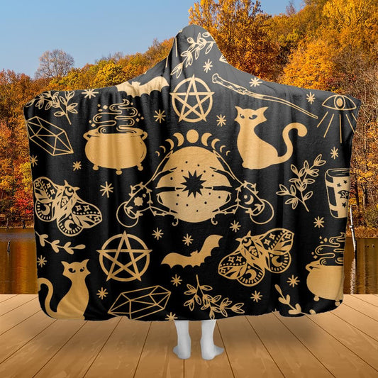 Witch Hooded Blanket Witchy Hooded Blanket-MoonChildWorld