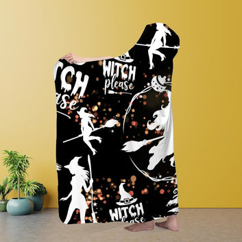 Witch Hooded Blanket Witchy Hooded Blanket-MoonChildWorld