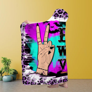 Bad witch vibes Hooded Blanket Witchy Hooded Blanket-MoonChildWorld