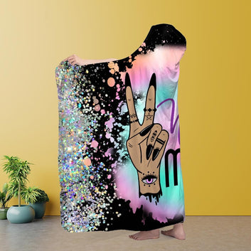 Witch Hooded Blanket Witchy Mama Hooded Blanket-MoonChildWorld