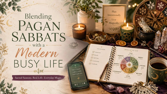Blending pagan sabbats with a modern busy life using seasonal rituals and intentional planning