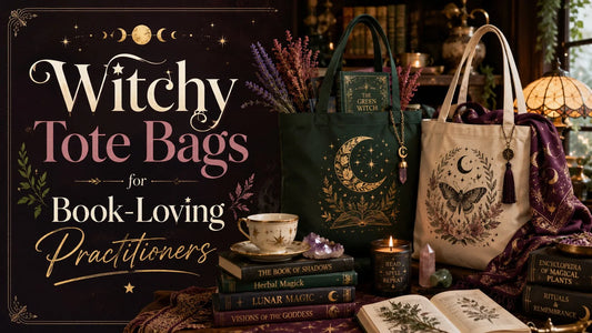 Weird Girls Book Lover Tote Bag features gothic witchy canvas bags with celestial and botanical designs for mystical readers