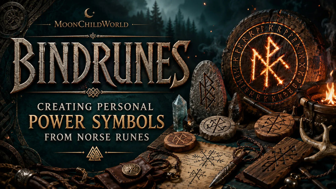Bindrunes carved into wood and stone with Norse runes, showcasing personal power symbols for spiritual inspiration