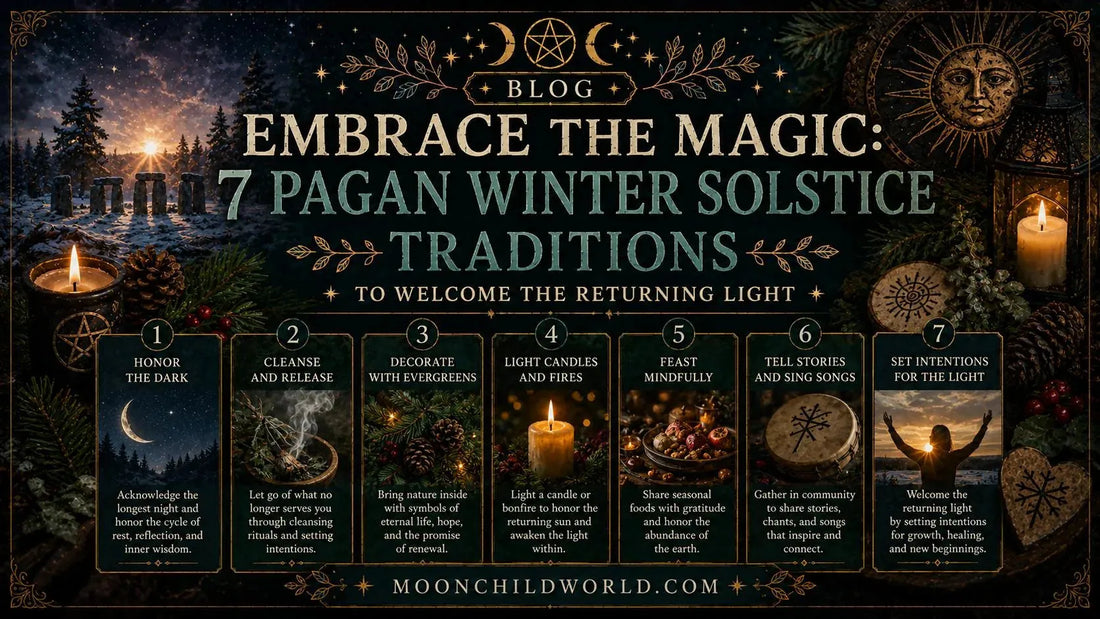 Yule log with candles and greenery honoring pagan winter solstice traditions for spiritual celebration and inspiration