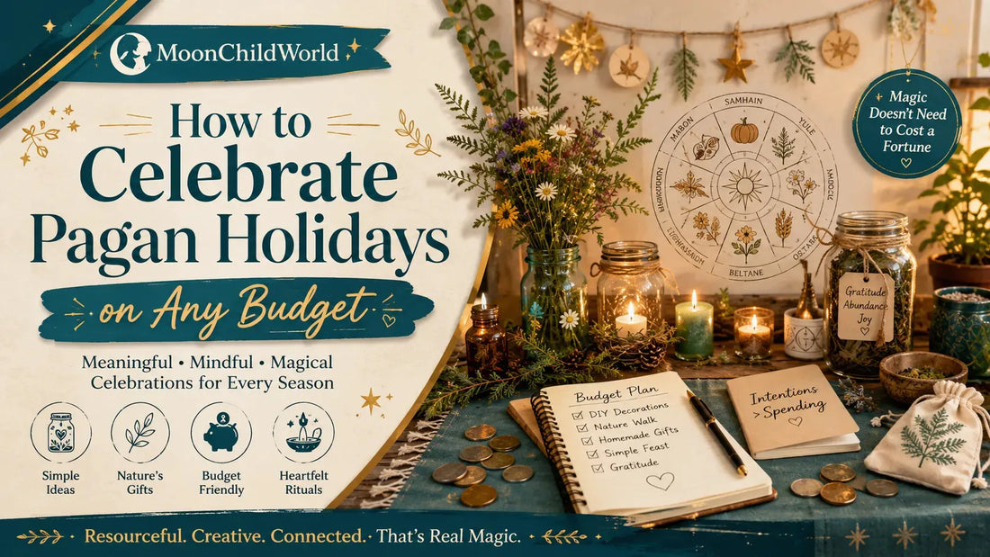 Celebrate pagan holidays on any budget with creative DIY ideas, nature gifts, and simple rituals for every season