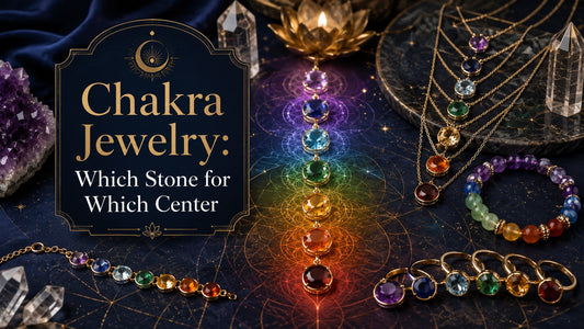 Chakra jewelry featuring colorful gemstones for each energy center, perfect for mindful healing and balance