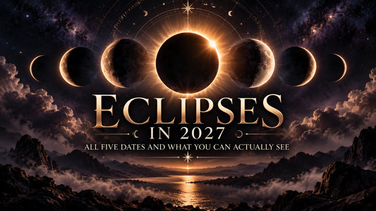 Solar eclipses in 2027 with dramatic sky phases and celestial landscape for astronomy enthusiasts