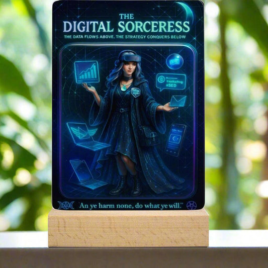 The Digital Sorceress Acrylic Photo Panel Witch Home Decor